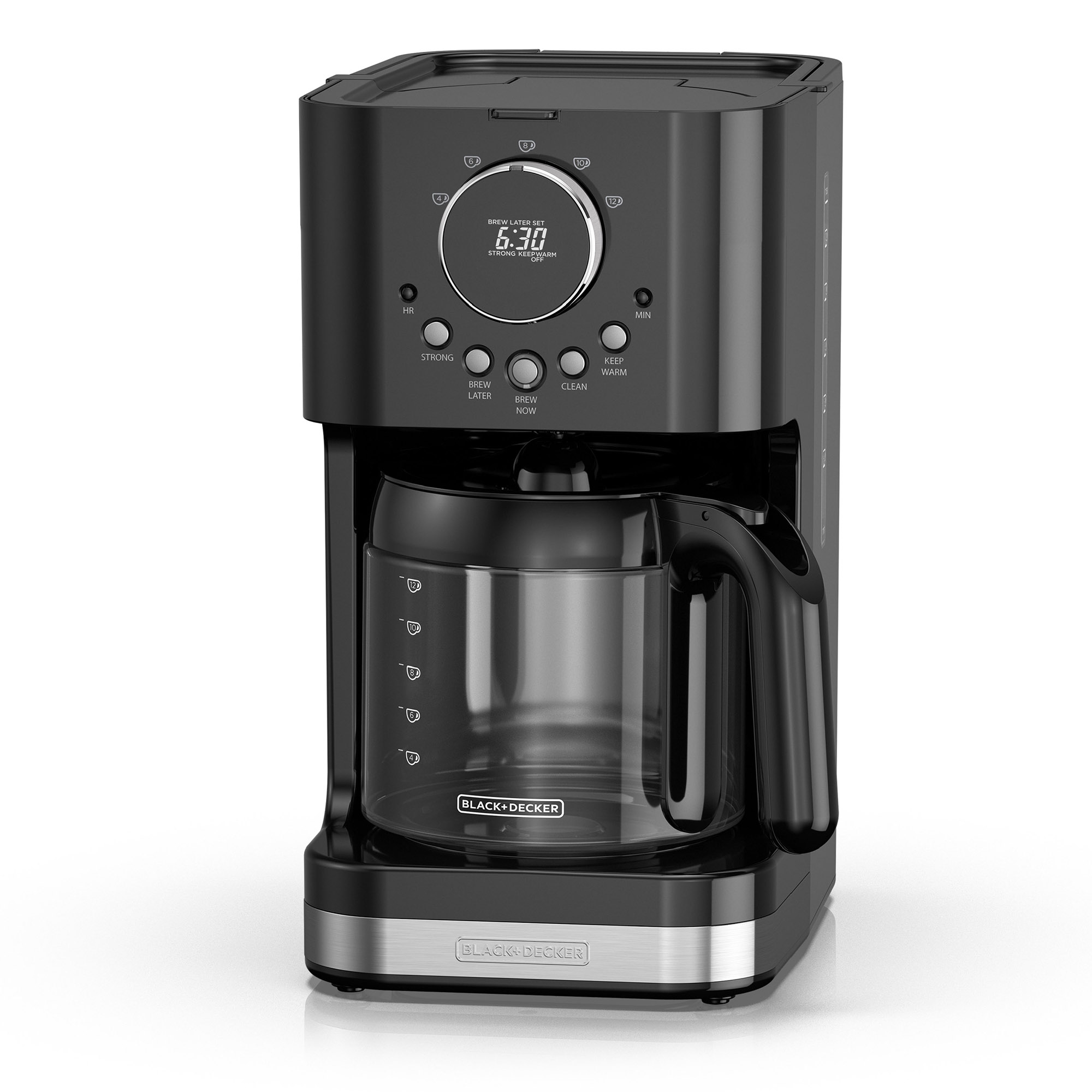 Select A Size Easy Dial Programmable Coffeemaker Black